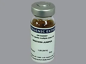 allergenic extract-tree pollen-juniper, west 1:20 injection solution