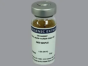 allergenic extract-tree pollen-red maple 1:20 injection solution