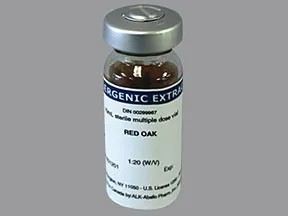 allergenic extract-tree pollen-red oak 1:20 injection solution