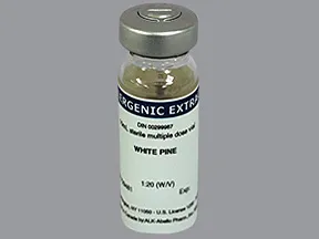 allergenic extract-tree pollen-pine, white 1:20 injection solution
