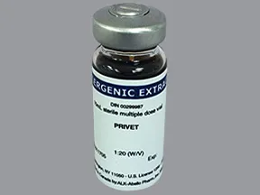 allergenic extract-tree pollen-privet 1:20 injection solution