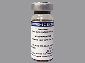 allergenic extract-mixed short,tall ragweed 1:20 injection solution