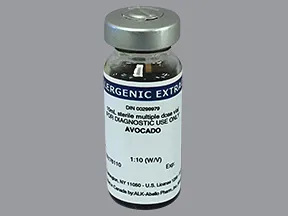 allergenic extract-food-avocado 1:10 percutaneous solution