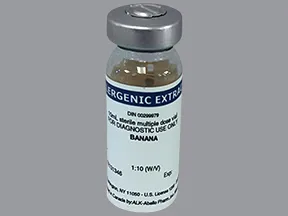 allergenic extract-food-banana 1:10 percutaneous solution