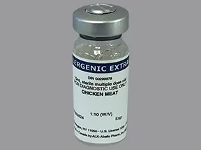 allergenic extract-food-chicken meat 1:10 percutaneous solution