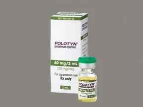 Folotyn 40 mg/2 mL (20 mg/mL) intravenous solution