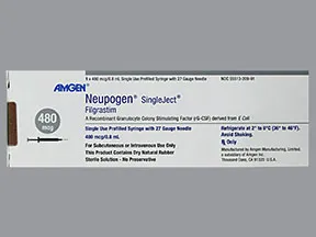 Neupogen 480 mcg/0.8 mL injection syringe