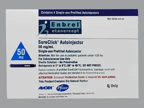 Enbrel SureClick 50 mg/mL (1 mL) subcutaneous pen injector