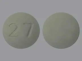 This medicine is a gray, round, film-coated, tablet imprinted with 