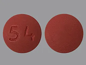 This medicine is a red, round, film-coated, tablet imprinted with 