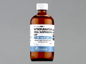 nitrofurantoin 25 mg/5 mL oral suspension
