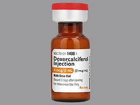doxercalciferol 4 mcg/2 mL intravenous solution
