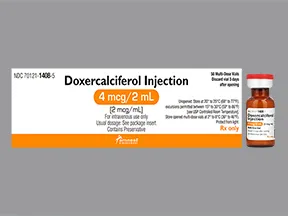 doxercalciferol 4 mcg/2 mL intravenous solution