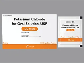 potassium chloride 20 mEq oral packet