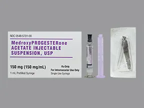 medroxyprogesterone 150 mg/mL intramuscular syringe