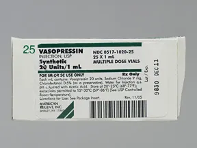 vasopressin 20 unit/mL intravenous solution