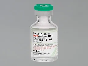 dopamine 400 mg/5 mL (80 mg/mL) intravenous solution