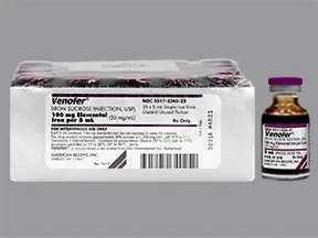 Venofer 100 mg iron/5 mL intravenous solution