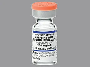 caffeine-sodium benzoate 250 mg/mL(125 mg/mL caffeine) injection soln