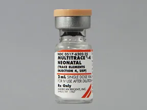 Multitrace-4 Neonatal 0.85 mcg-0.1 mg-25 mcg-1.5 mg/mL intravenous