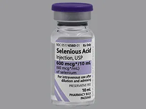 Selenious Acid 60 mcg/mL intravenous solution