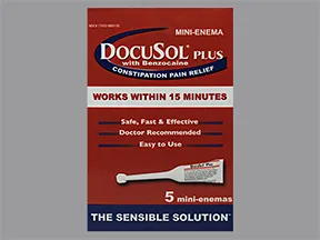 DocuSol Plus 283 mg-20 mg/5 mL enema
