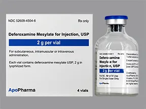 deferoxamine 2 gram solution for injection