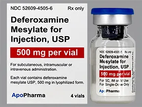 deferoxamine 500 mg solution for injection