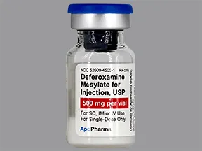 deferoxamine 500 mg solution for injection