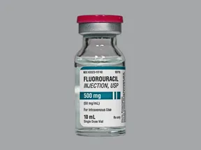 fluorouracil 500 mg/10 mL intravenous solution
