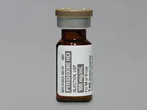 pyridoxine (vitamin B6) 100 mg/mL injection solution