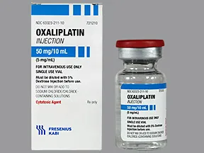 oxaliplatin 50 mg/10 mL (5 mg/mL) intravenous solution