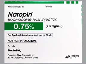 Naropin (PF) 7.5 mg/mL (0.75 %) injection solution