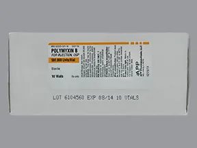 polymyxin B sulfate 500,000 unit solution for injection