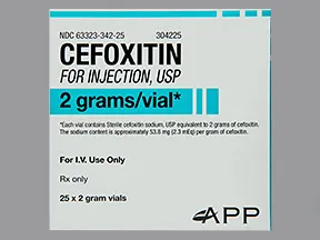 cefoxitin 2 gram intravenous solution