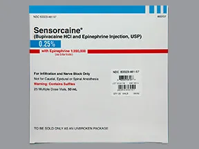 Sensorcaine-Epinephrine 0.25 %-1:200,000 injection solution