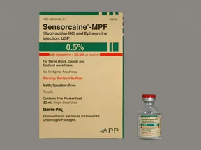 Sensorcaine-MPF/Epinephrine 0.5 %-1:200,000 injection solution