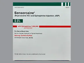 Sensorcaine-Epinephrine 0.5 %-1:200,000 injection solution