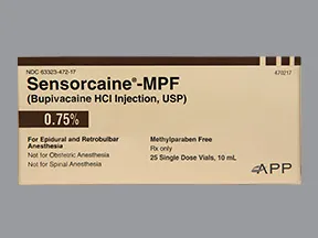 Sensorcaine-MPF 0.75 % (7.5 mg/mL) injection solution
