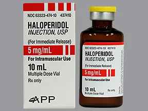 haloperidol lactate 5 mg/mL injection solution