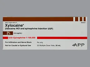 Xylocaine with Epinephrine 2 %-1:100,000 injection solution