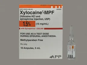 Xylocaine-MPF/Epinephrine 1.5 %-1:200,000 injection solution
