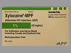 Xylocaine-MPF 10 mg/mL (1 %) injection solution