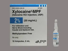 Xylocaine-MPF 20 mg/mL (2 %) injection solution
