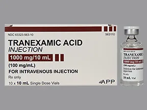 tranexamic acid 1,000 mg/10 mL (100 mg/mL) intravenous solution