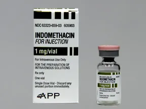 indomethacin 1 mg intravenous solution