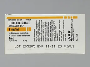 terbutaline 1 mg/mL subcutaneous solution