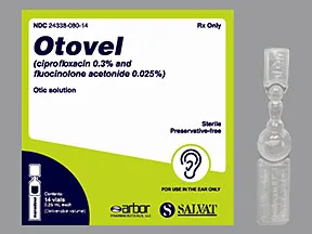 Otovel 0.3 %-0.025 % (0.25 mL) ear solution