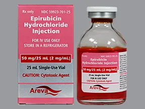 epirubicin 50 mg/25 mL intravenous solution