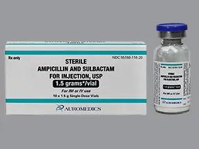 ampicillin-sulbactam 1.5 gram solution for injection